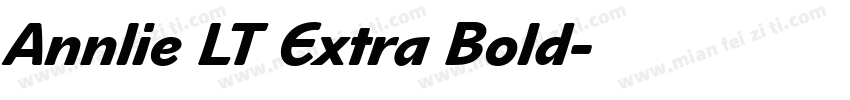 Annlie LT Extra Bold字体转换